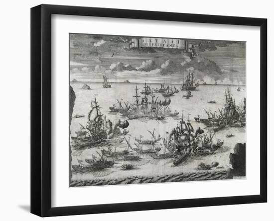 The Battle of Grengam on July 27th, 1720-Alexei Fyodorovich Zubov-Framed Giclee Print