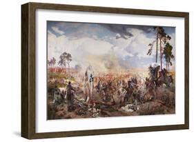 The Battle of Grunwald, 1910-Tadeusz Popiel-Framed Giclee Print