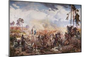 The Battle of Grunwald, 1910-Tadeusz Popiel-Mounted Giclee Print