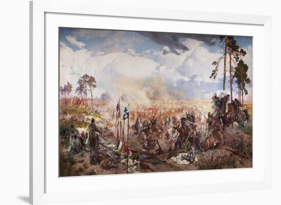 The Battle of Grunwald, 1910-Tadeusz Popiel-Framed Giclee Print