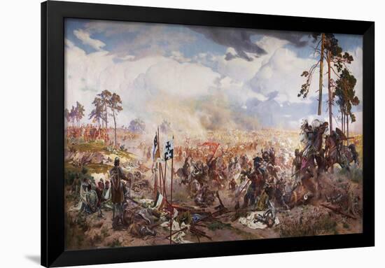 The Battle of Grunwald, 1910-Tadeusz Popiel-Framed Giclee Print