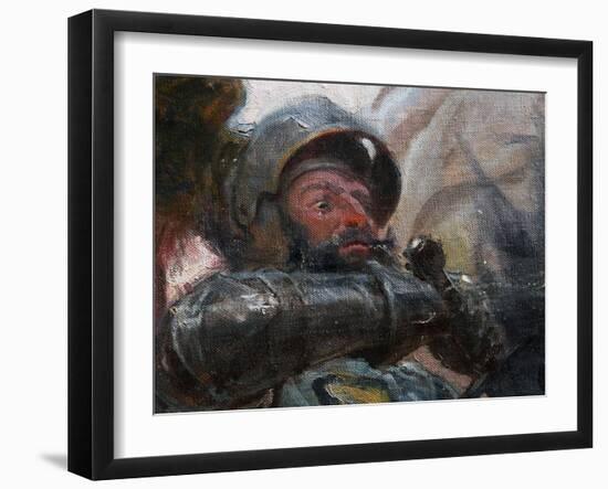 The Battle of Grunwald (Detail), 1910-Tadeusz Popiel-Framed Giclee Print