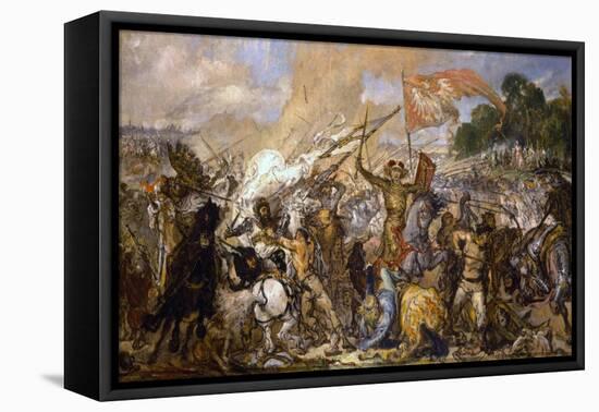 The Battle of Grunwald-Jan Alojzy Matejko-Framed Stretched Canvas