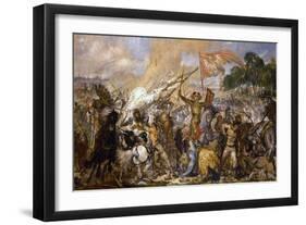 The Battle of Grunwald-Jan Alojzy Matejko-Framed Giclee Print