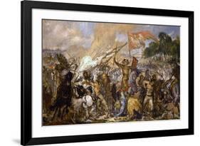 The Battle of Grunwald-Jan Alojzy Matejko-Framed Giclee Print