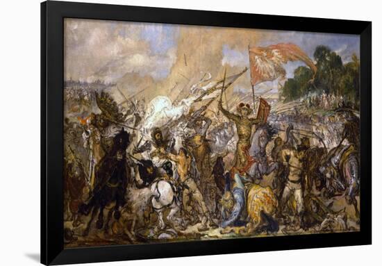 The Battle of Grunwald-Jan Alojzy Matejko-Framed Giclee Print