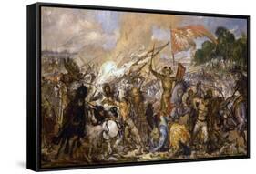 The Battle of Grunwald-Jan Alojzy Matejko-Framed Stretched Canvas