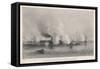 The Battle of Hampton Roads-Charles Parsons-Framed Stretched Canvas