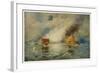 The Battle of Hampton Roads-E. Packbauer-Framed Art Print