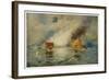 The Battle of Hampton Roads-E. Packbauer-Framed Art Print