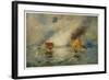 The Battle of Hampton Roads-E. Packbauer-Framed Art Print