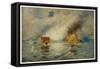 The Battle of Hampton Roads-E. Packbauer-Framed Stretched Canvas