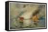 The Battle of Hampton Roads-E. Packbauer-Framed Stretched Canvas