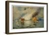 The Battle of Hampton Roads-E. Packbauer-Framed Art Print