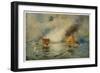 The Battle of Hampton Roads-E. Packbauer-Framed Art Print