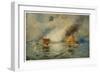 The Battle of Hampton Roads-E. Packbauer-Framed Art Print