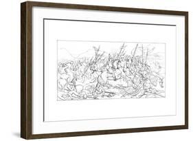 The Battle of Hastings, 1066-T Henwood-Framed Giclee Print