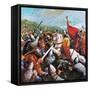 The Battle of Hastings-English School-Framed Stretched Canvas