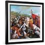 The Battle of Hastings-English School-Framed Giclee Print