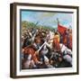 The Battle of Hastings-English School-Framed Giclee Print