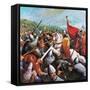 The Battle of Hastings-English School-Framed Stretched Canvas