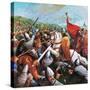 The Battle of Hastings-English School-Stretched Canvas