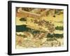 The Battle of Hogen from a Screen, Momayama Period-Japanese School-Framed Giclee Print