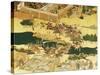 The Battle of Hogen from a Screen, Momayama Period-Japanese School-Stretched Canvas