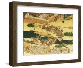 The Battle of Hogen from a Screen, Momayama Period-Japanese School-Framed Giclee Print