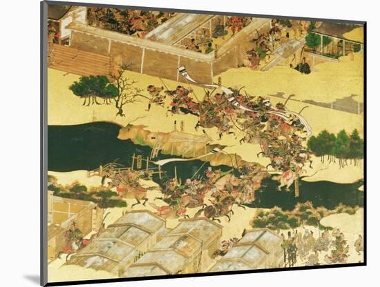 The Battle of Hogen from a Screen, Momayama Period-Japanese School-Mounted Giclee Print