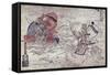 The Battle of Ichi No Tani-Okumura Masanobu-Framed Stretched Canvas