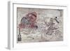 The Battle of Ichi No Tani-Okumura Masanobu-Framed Giclee Print