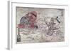 The Battle of Ichi No Tani-Okumura Masanobu-Framed Giclee Print