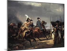 The Battle of Iena, 14 October 1806 - French Army Commanded by Napoleon Bonaparte, 1769-1821-Horace Vernet-Mounted Giclee Print