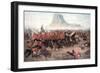 The Battle of Isandlwana: the Last Stand of the 24th Regiment of Foot (South Welsh Borderers)…-Charles Edwin Fripp-Framed Giclee Print