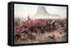 The Battle of Isandlwana: the Last Stand of the 24th Regiment of Foot (South Welsh Borderers)…-Charles Edwin Fripp-Framed Stretched Canvas
