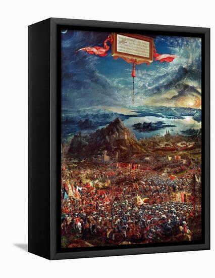 The Battle of Issos, November 333 BCE-Albrecht Altdorfer-Framed Stretched Canvas
