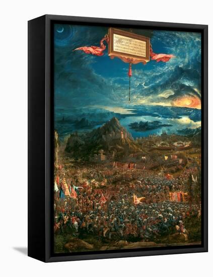 The Battle of Issus 333 B.C. (The Victory of Alexander the Great), 1529-Albrecht Altdorfer-Framed Stretched Canvas