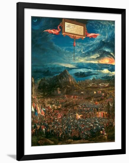 The Battle of Issus 333 B.C. (The Victory of Alexander the Great), 1529-Albrecht Altdorfer-Framed Giclee Print