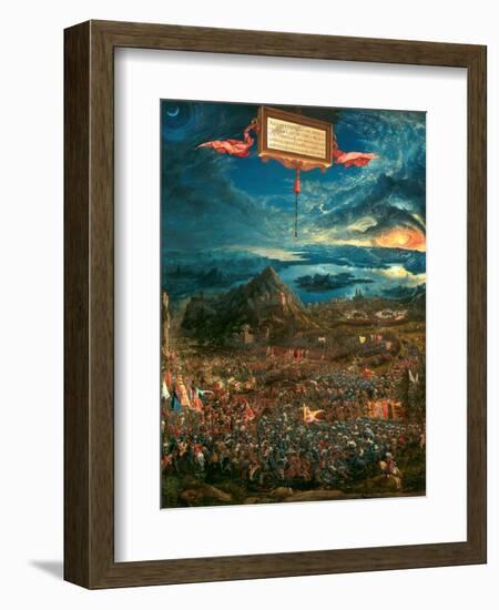 The Battle of Issus 333 B.C. (The Victory of Alexander the Great), 1529-Albrecht Altdorfer-Framed Giclee Print