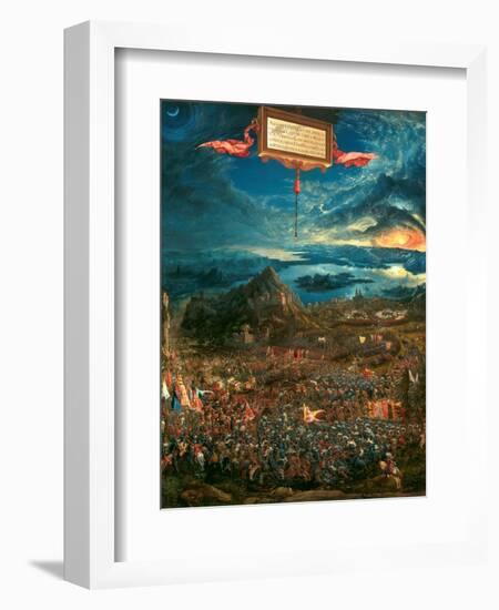 The Battle of Issus 333 B.C. (The Victory of Alexander the Great), 1529-Albrecht Altdorfer-Framed Giclee Print