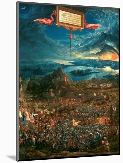 The Battle of Issus 333 B.C. (The Victory of Alexander the Great), 1529-Albrecht Altdorfer-Mounted Giclee Print