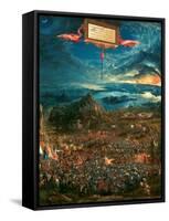 The Battle of Issus 333 B.C. (The Victory of Alexander the Great), 1529-Albrecht Altdorfer-Framed Stretched Canvas