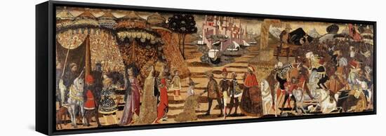 The Battle of Issus and the Family of Darius before Alexander-Giovanni Di Ser Giovanni Scheggia-Framed Stretched Canvas