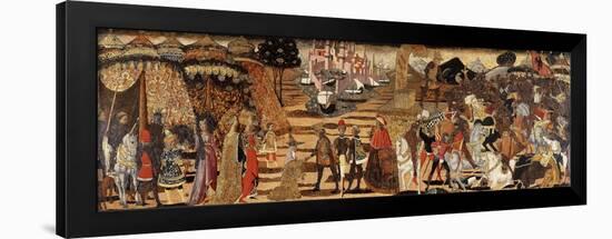 The Battle of Issus and the Family of Darius before Alexander-Giovanni Di Ser Giovanni Scheggia-Framed Giclee Print