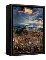 The Battle of Issus, or the Victory of Alexander the Great, 1529 (Oil on Panel)-Albrecht Altdorfer-Framed Stretched Canvas