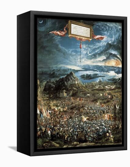 The Battle of Issus, or the Victory of Alexander the Great-Albrecht Altdorfer-Framed Stretched Canvas