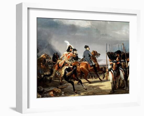 The Battle of Jena on 14 October 1806-Horace Vernet-Framed Giclee Print