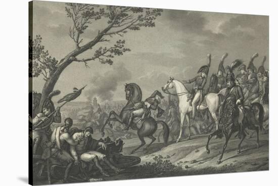 The Battle of Jena or Death of the Duke of Brunswick-Antoine Charles Horace Vernet-Stretched Canvas