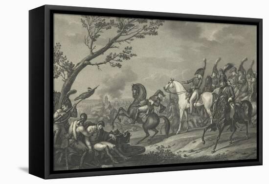 The Battle of Jena or Death of the Duke of Brunswick-Antoine Charles Horace Vernet-Framed Stretched Canvas